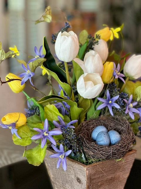 Spring - Tulip & Twigs Floral Arrangement