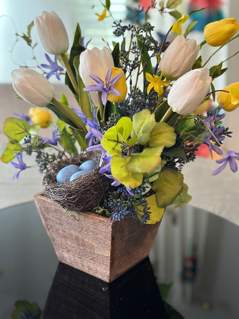 Spring - Tulip & Twigs Floral Arrangement