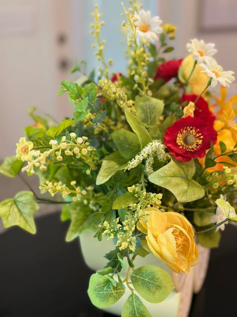 Spring & Summer - Yellow Butterfly Arrangement