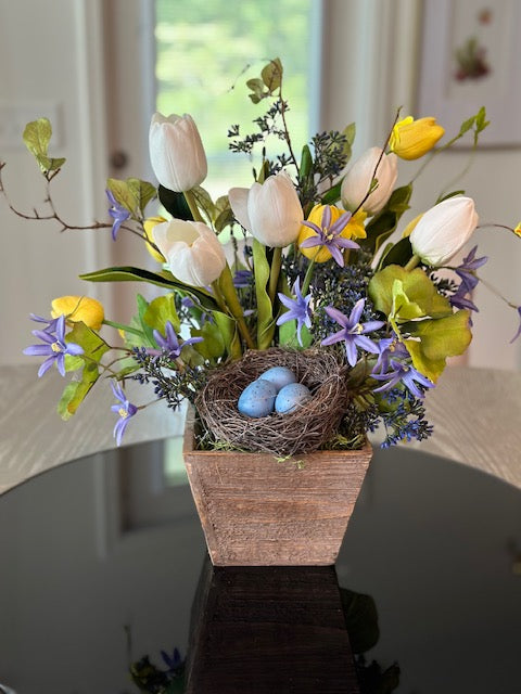 Spring - Tulip & Twigs Floral Arrangement