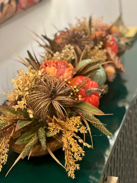 Fall - Multi-Color Dough Bowl Arrangement